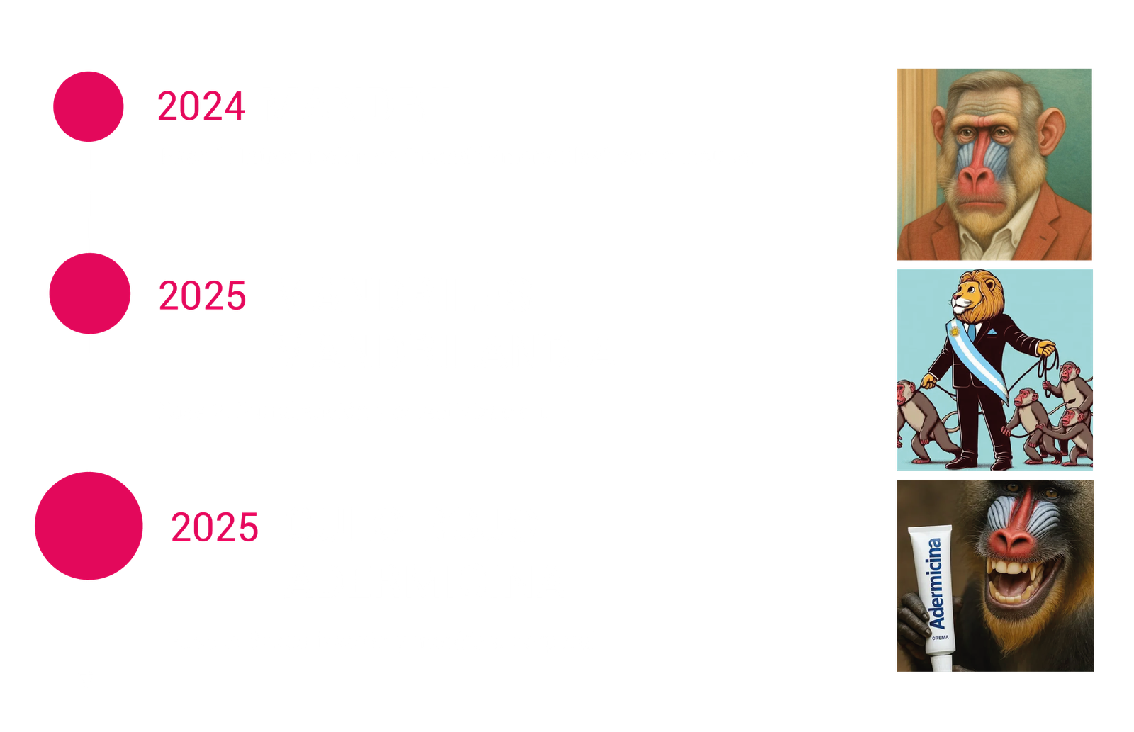 Fases del insulto mandril